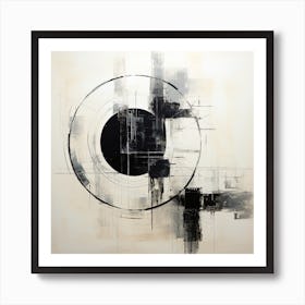 Abstract Art Circle Digital Painting (15) Art Print