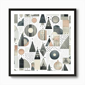 Abstract Geometric Pattern Poster