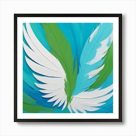 Angel Wings  Abstract Painting Art Print