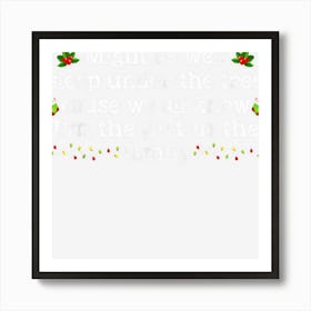 Might As Well Sleep Under The Tree Christmas Family Party Art Print