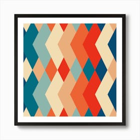 Abstract Argyle Pattern Art Print