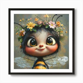 Bee Girl Art Print