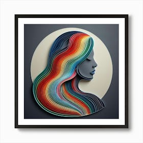 A female subject 2 Art Print