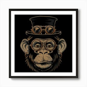 Steampunk Monkey 24 Art Print