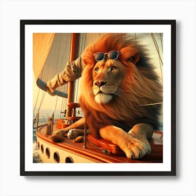 Lion Rest Art Print