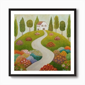 Sunny Day Square Art Print