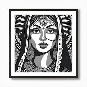 Indian Woman Art Print