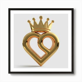 Heart With Crown Affiche