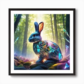 Rabbit In The Forest 23 Art Print