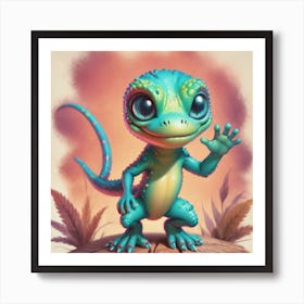 Little Lizard Art Print