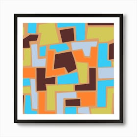 Rectangular shapes Art Print