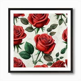 Red Roses 1 Art Print