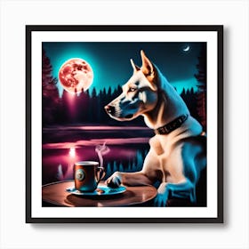 Dog At Night 1 Poster