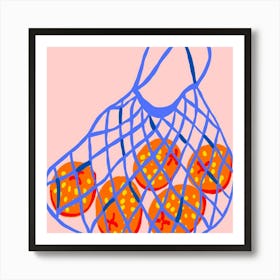 Oranges In A Bag 1 Art Print