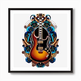Guitar Art Art Print