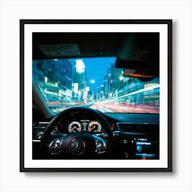 Vehicle View Transportation Drive Car Auto Mirror Vision Driver Street Landscape Traffic (10) Art Print