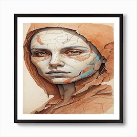 The face on mars Art Print