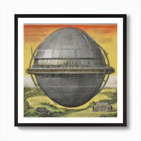 World'S First Spaceship Art Print