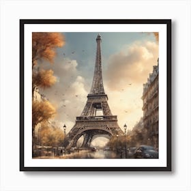 Paris Eiffel Tower Art Print