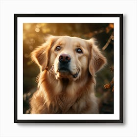 Golden Retriever Dog 1 Art Print