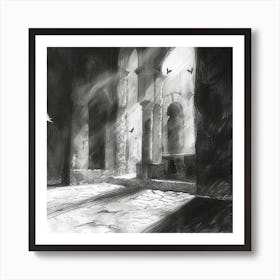 Black And White Painting 2 Art Print