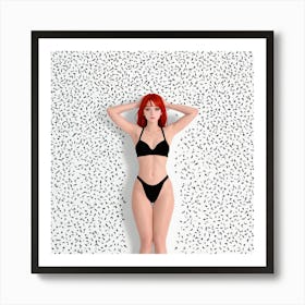 Girl In A Bikini Art Print