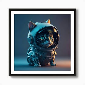 Cat Astronaut (30) Art Print