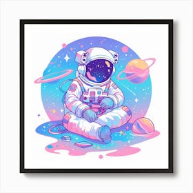 Astronaut In Space 21 Art Print