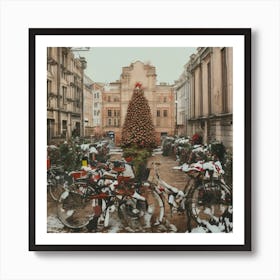 Christmas Tree In Poland Art Print