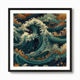 Great Wave Off Kanagawa 1 Art Print