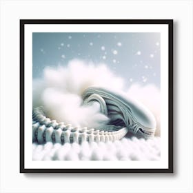 Alien Sleeping 14 Art Print