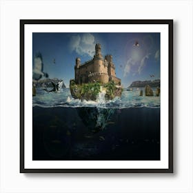 Castle In The Sea 1 Art Print