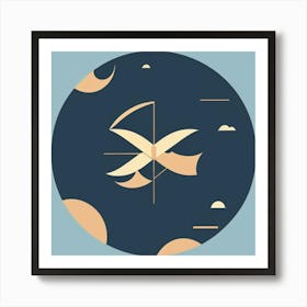 X Logo Art Print