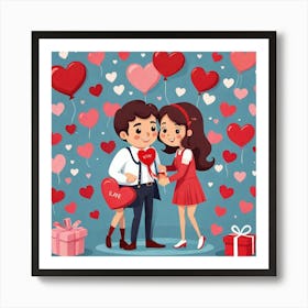 Valentine'S Day 3 Art Print