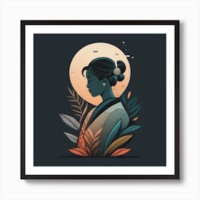 Asian Woman 1 Art Print