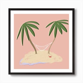 Palms Square Art Print