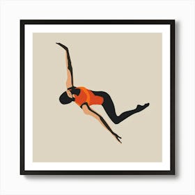 Acrobatic Gymnast 2 Art Print