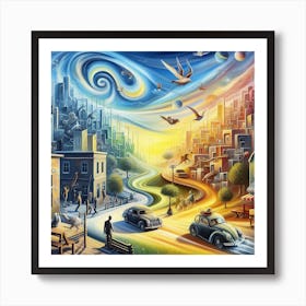 Cityscape 3 Art Print