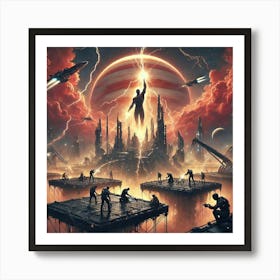 A Powerful Sci Fi Depiction Of The Jovian Syndicat 1 Art Print