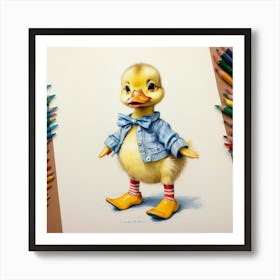 Ducky 40 Art Print