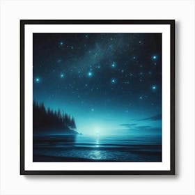 Starry Night Sky 1 Art Print