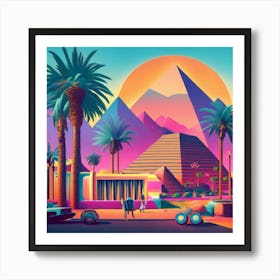 Egyptian City Art Print