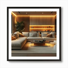 Modern Living Room 1 Art Print