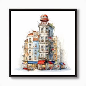 Paris Cityscape Art Print