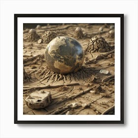 Earth In The Desert 2 Art Print