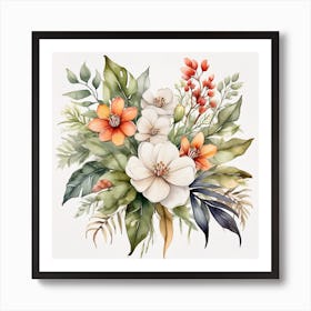 Jungle Bouquet 5 Art Print