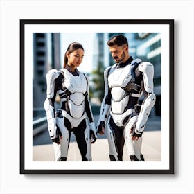 Building A Strong Futuristic Suit Like The One In The Image Requires A Significant Amount Of Expertise, Resources, And Time 7 Art Print