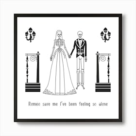 Love Story - Taylor Swift Halloween punny poster Art Print