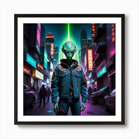 Alien In The City 8 Art Print