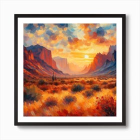 Arizona Sunset Art Print